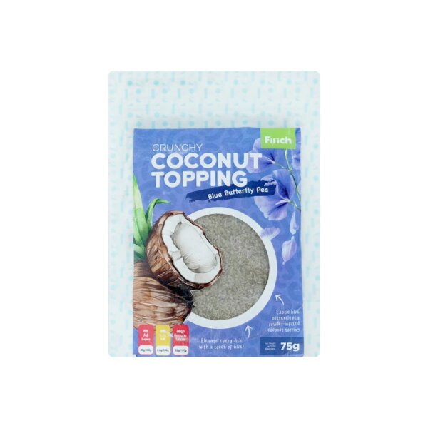 Finch Coconut Topping Butterfly Pea 75g