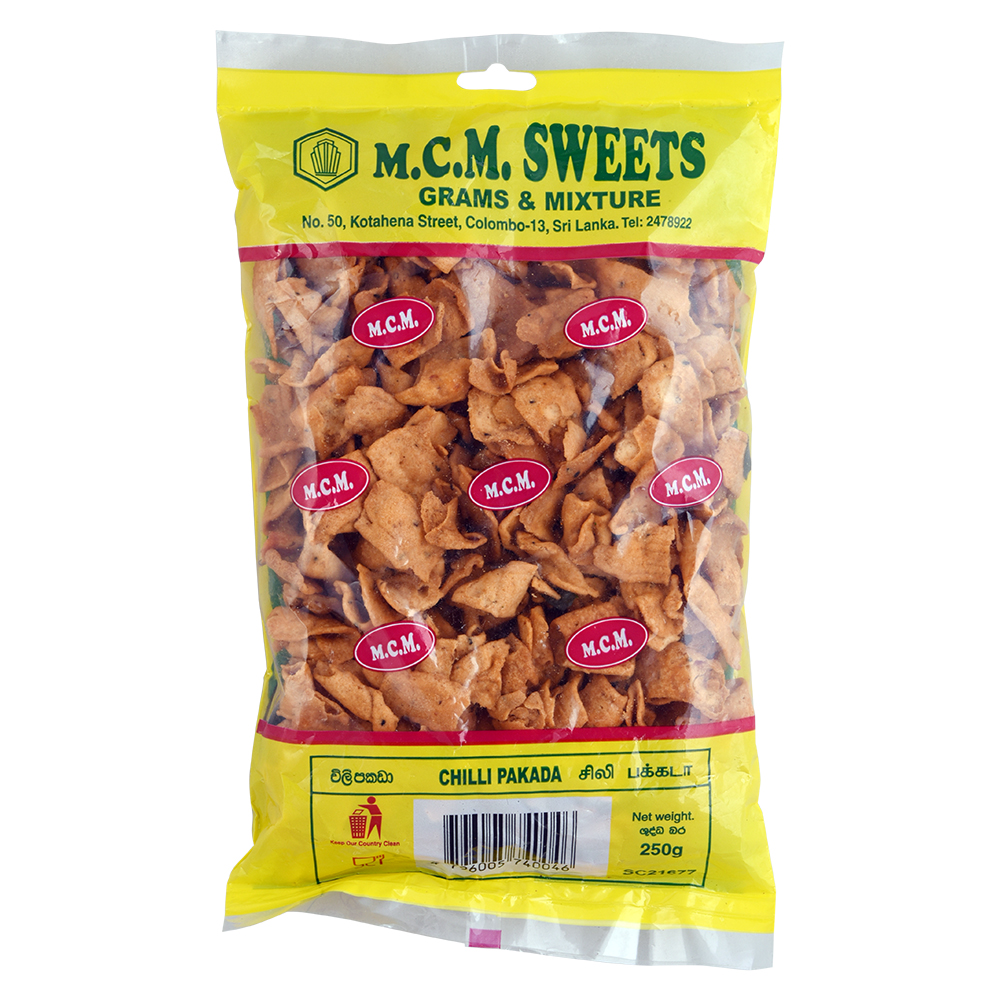 507- M.C.M. Chillie Pakada 250g M.C.M. Chillie Pakada 250g - Image 1
