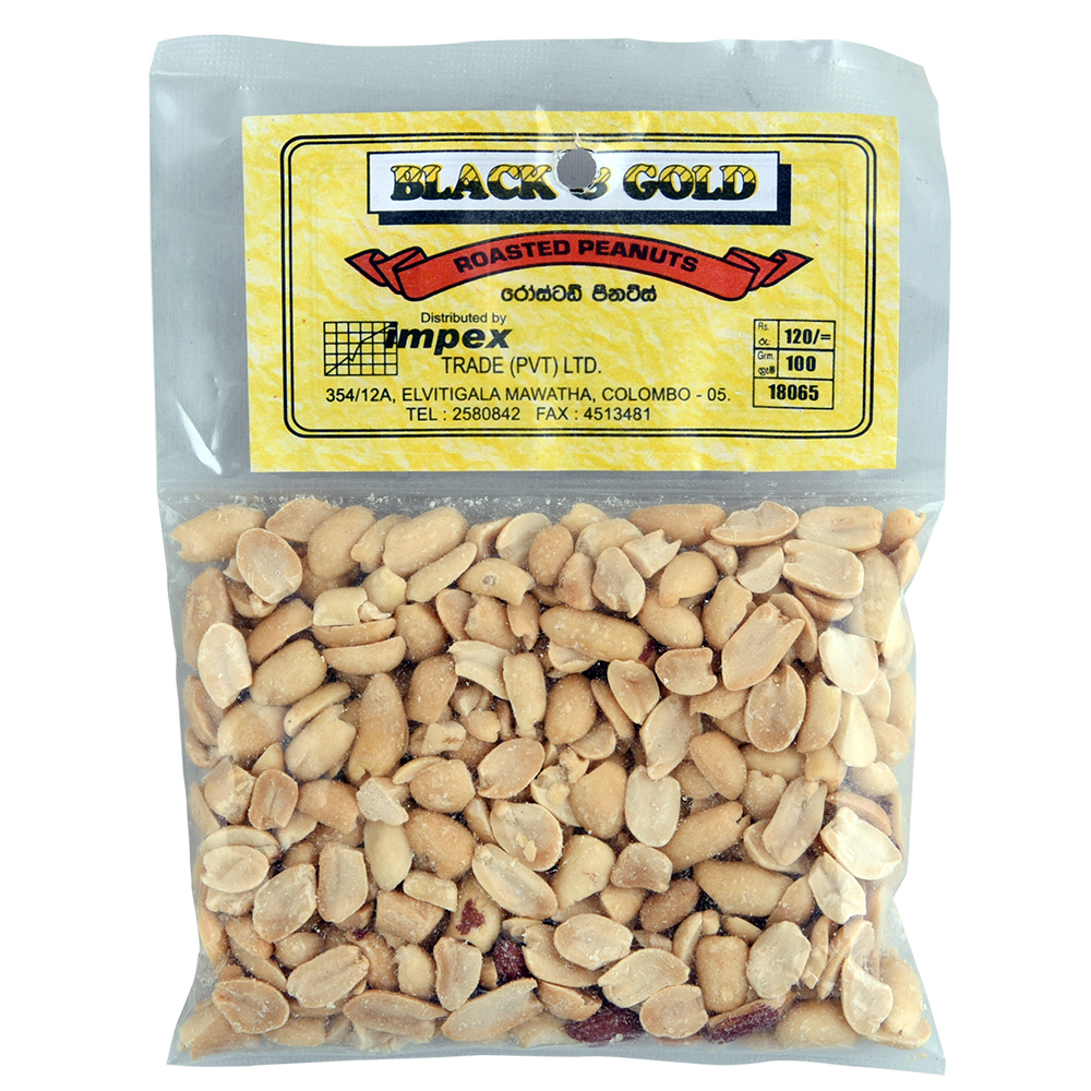Black & Gold Roasted Peanuts 100g Black & Gold Roasted Peanuts 100g - Image 1
