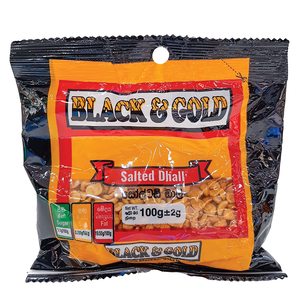 Black & Gold Salted Dhal 100g Black & Gold Salted Dhal 100g - Image 1