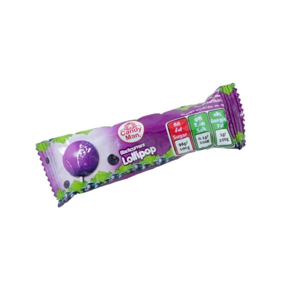 Candyman Lollipop Blackcurrant 8g