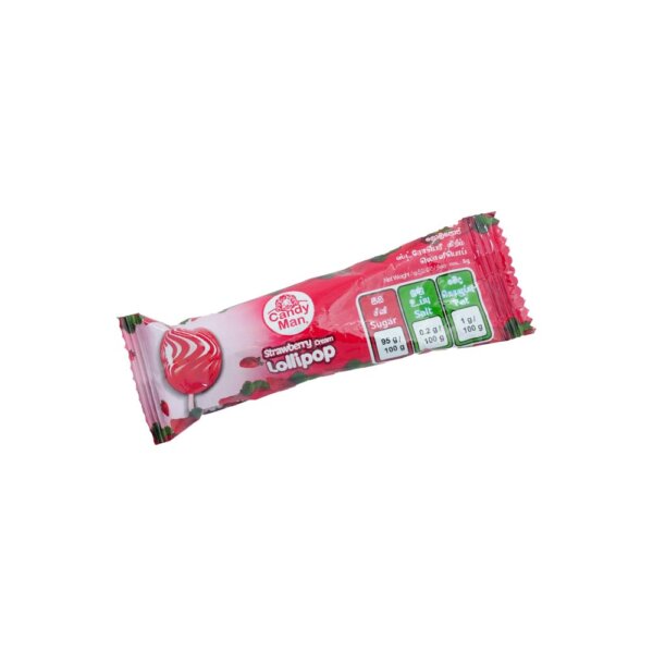 Candyman Lollipop Strawberry 8g