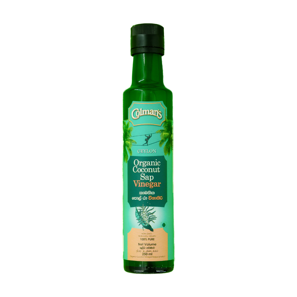 Colmans Organic Coconut Toddy Vinegar 250Ml Organic Coconut Toddy Vinegar 250ml - Image 1