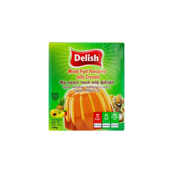 Delish Jelly Mix Fruit 100g