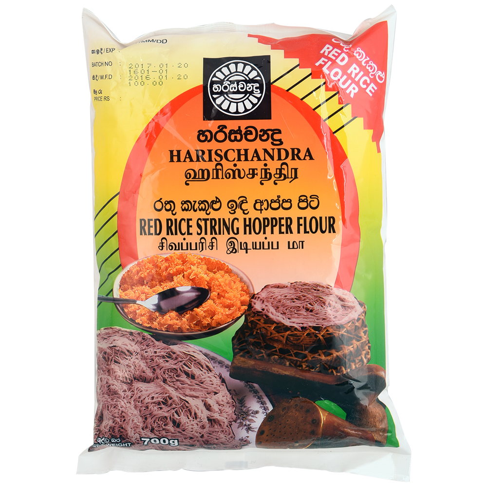 Harischandra String Hopp.Flour Red 700g Harischandra Red String Hopper Rice Flour 700g - Image 1