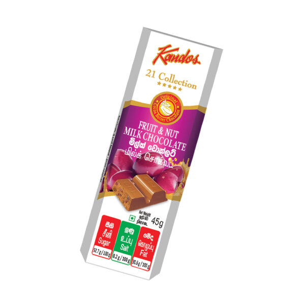 Kandos 21 Collec Rum&Raisn Chocolate 45g