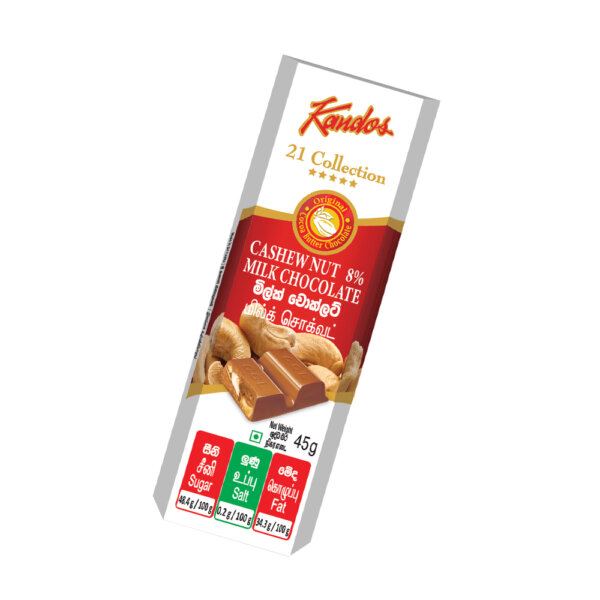 Kandos 21 Collection Cashew Chocolate 45g