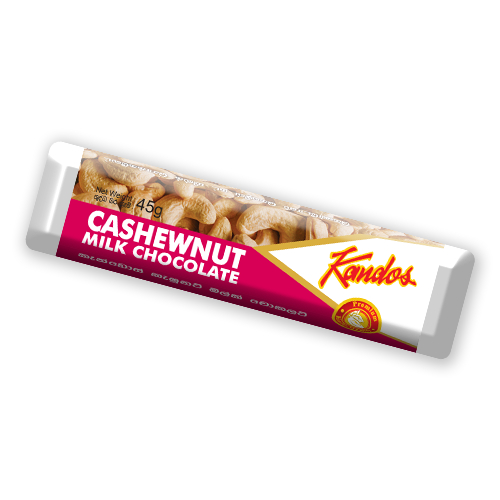Kandos Cashew Nut Chocolate Bar 45g Kandos Cashew Nut Chocolate Bar 45g - Image 1
