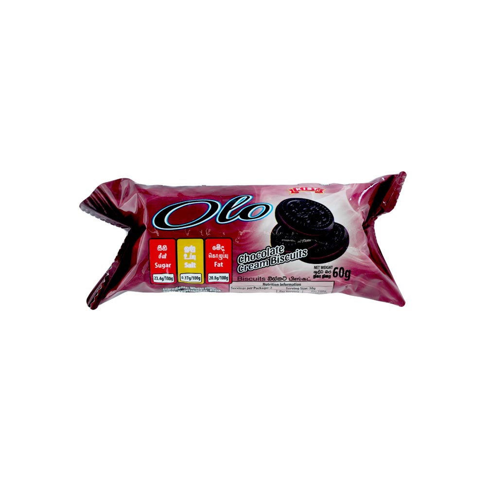 Kist Olo Chocolate Cream Biscuit 60g Kist Olo Chocolate Cream Biscuit 60g - Image 1