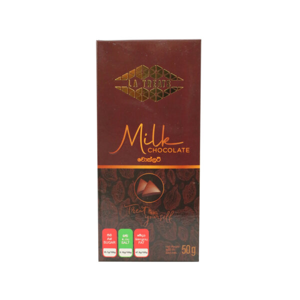La Treats Milk Chocolate Slab 55g