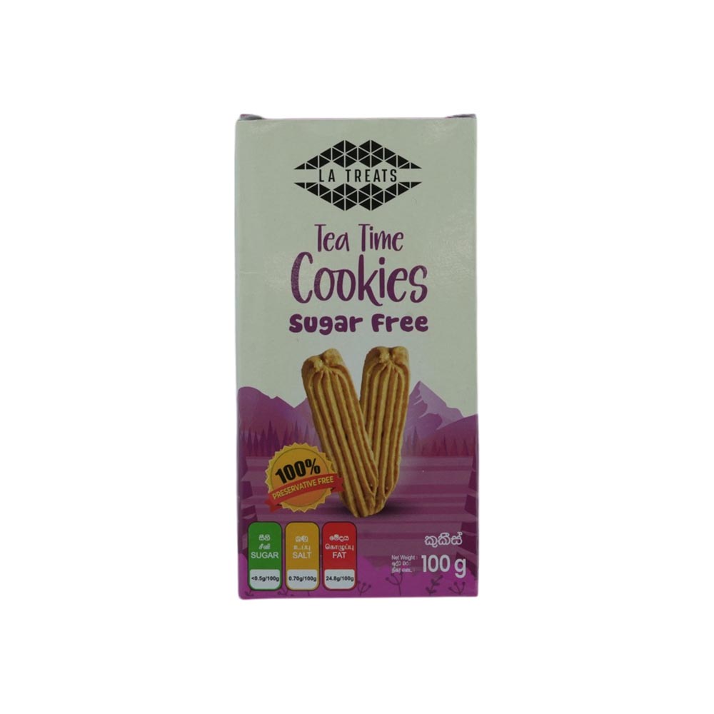 La Treats Suger Free Cookies 100g La Treats Suger Free Cookies 100g - Image 1