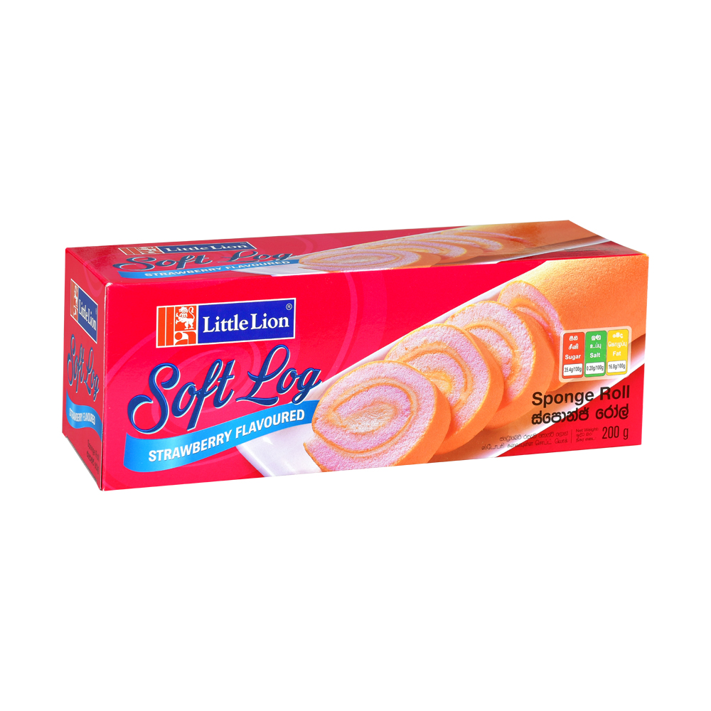 Little Lion Soft Log Strawberry Cake 200g Little Lion Soft Log Strawberry Cake 200g - Image 1