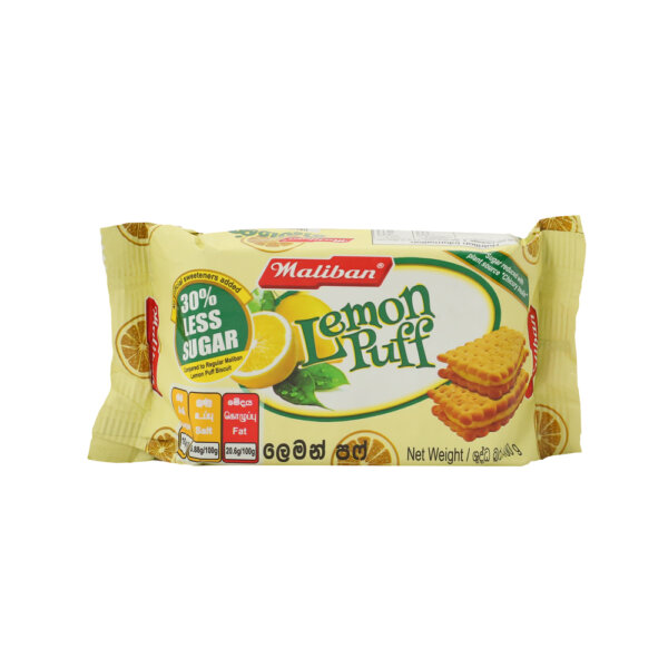 Maliban Less Sugar Lemon Puff 100g
