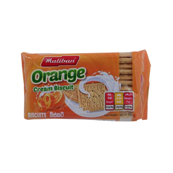 Maliban Orange Cream Biscuit 200g