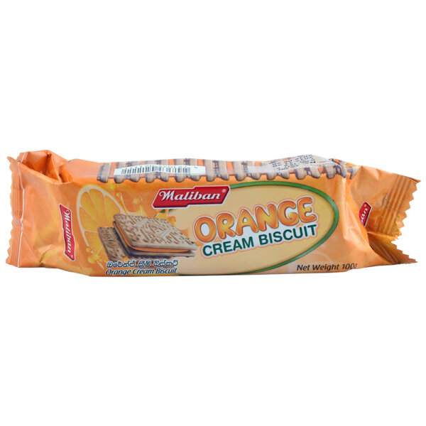Maliban Orange Cream Biscuits 100g