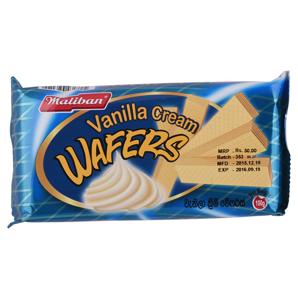 Maliban Vanilla Wafer 90g Maliban Vanilla Wafer 90g - Image 1