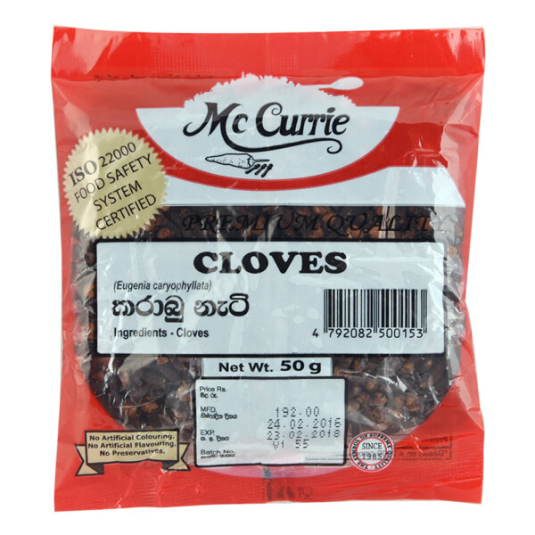 Mccurrie Cloves 50g