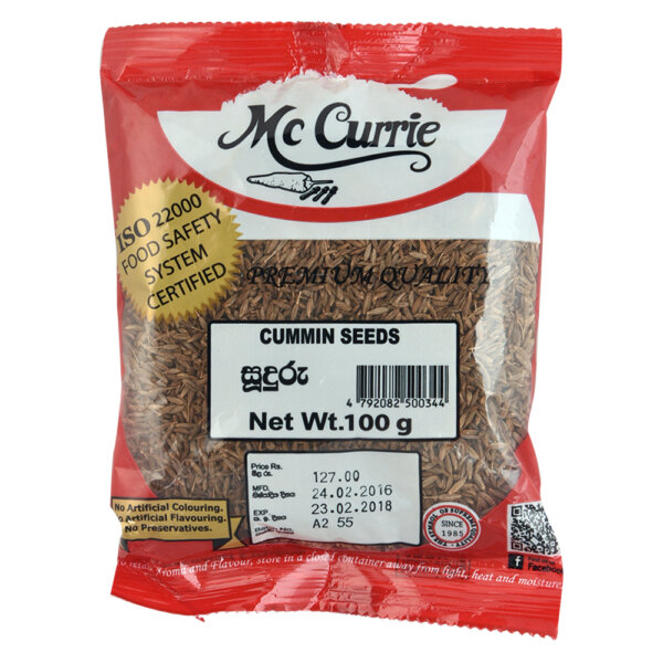 Mccurrie Cumin Seeds 100g