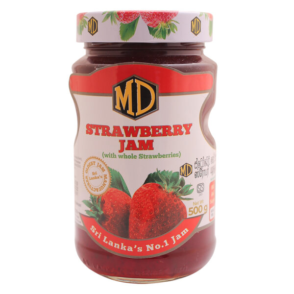 Md Jam Strawberry Whole Fruit 500g