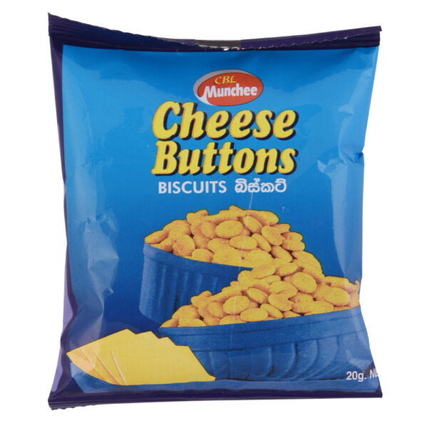 Munchee Cheese Buttons Biscuit 20g
