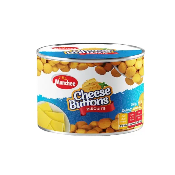 Munchee Cheese Buttons Biscuit 215g