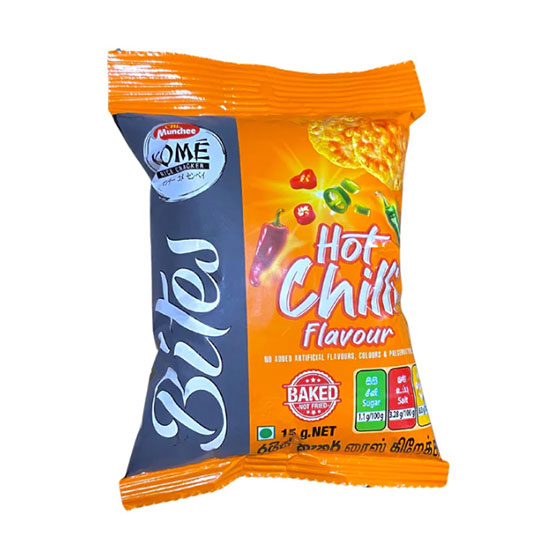 Munchee-Kome-Bites-Hot-Chili-Flavour-15g Munchee Kome Bites Hot Chili Flavour 15g - Image 1