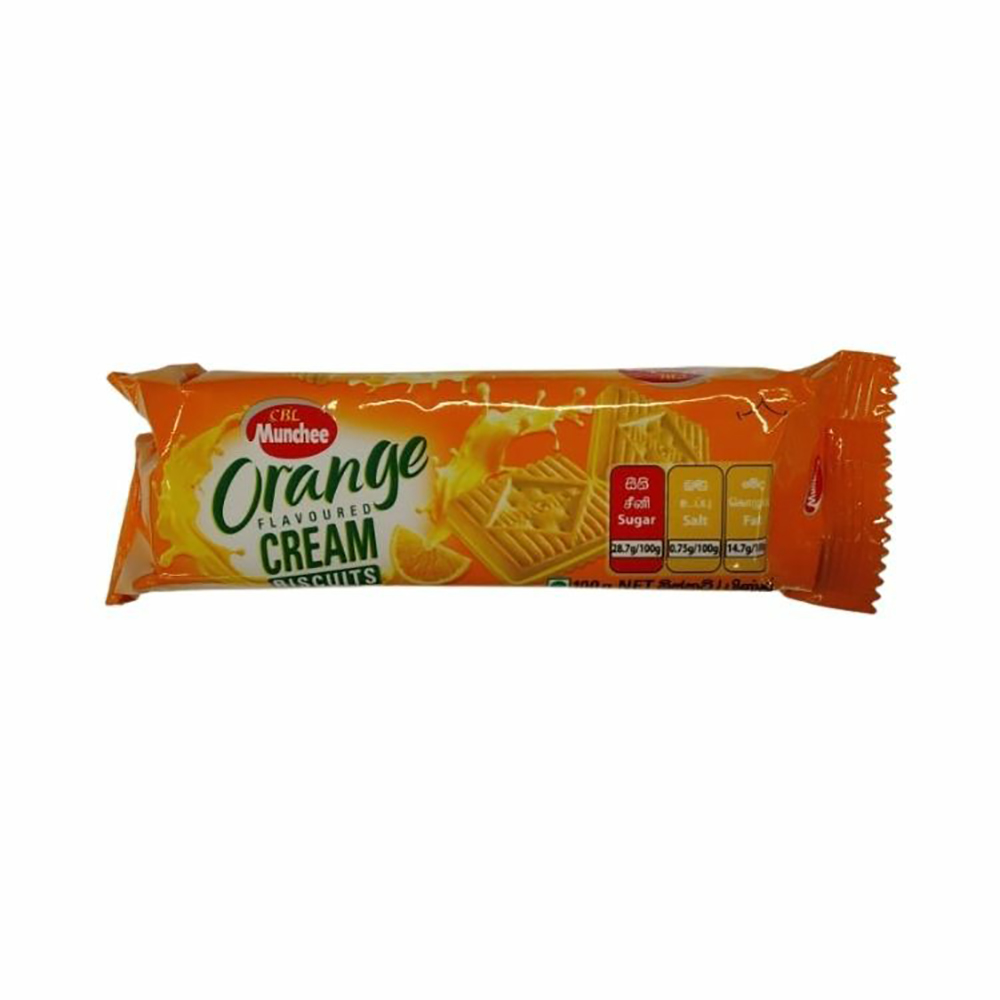 Munchee Orange Cream Biscuit 100g Munchee Orange Cream Biscuit 100g - Image 1