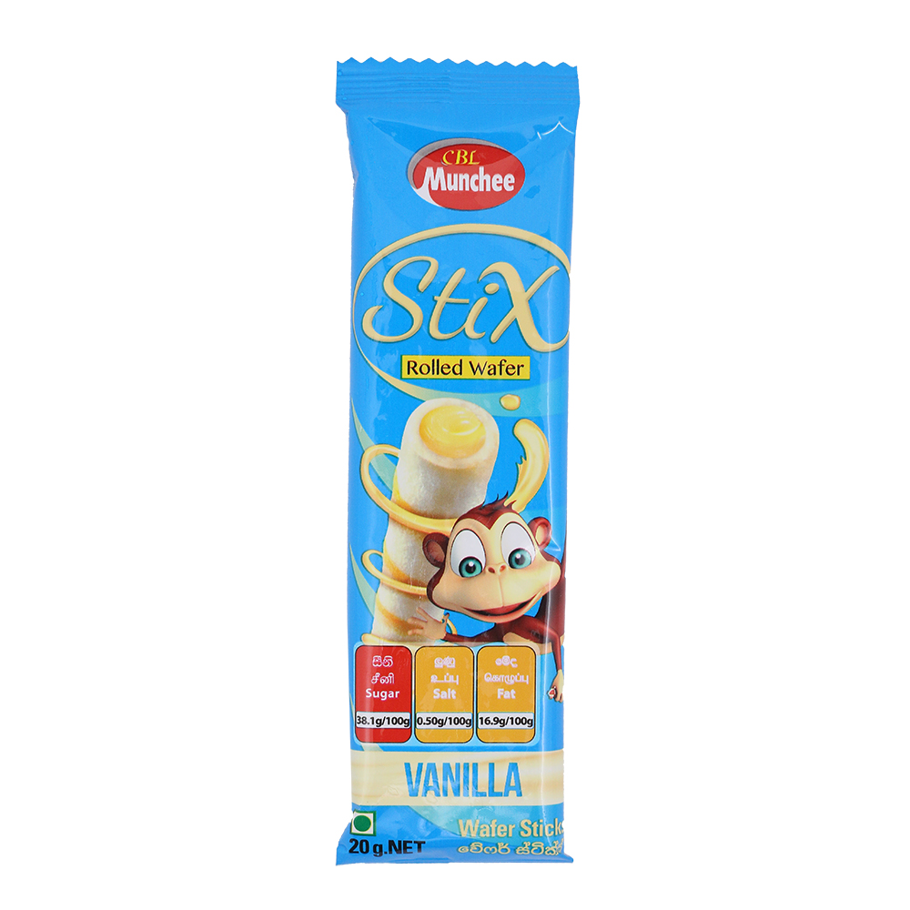 Munchee Stix Vanilla Wafer 20g Munchee Stix Vanilla Wafer 20g - Image 1