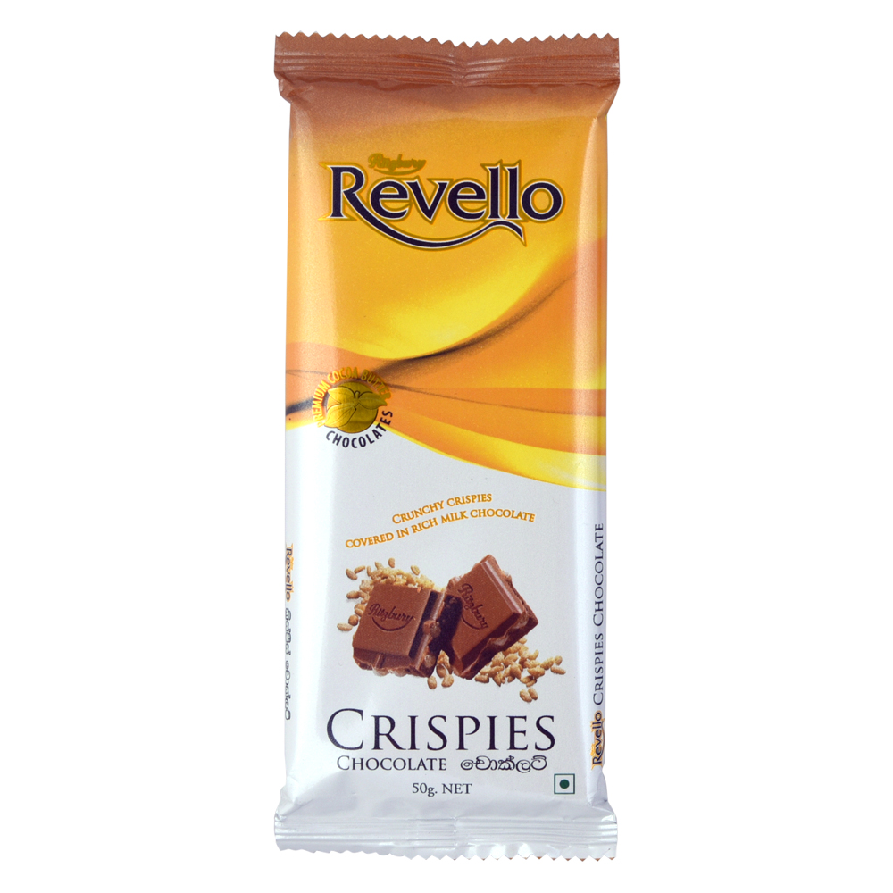 Revello Crispies Chocolate 50g Revello Crispies Chocolate 50g - Image 1