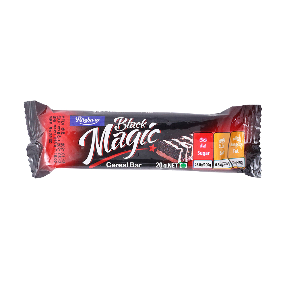 Ritzbury Black Magic Cereal Bar 20g Ritzbury Black Magic Cereal Bar 20g - Image 1