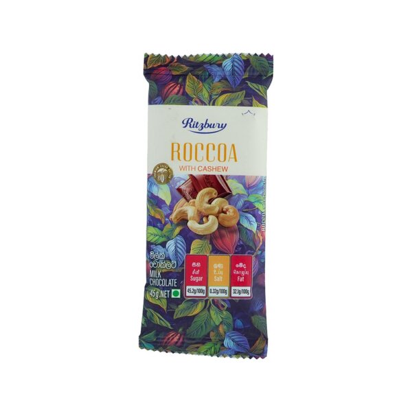 Ritzbury Roccoa Cashew Chocolate 45g