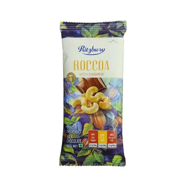 Ritzbury Roccoa Cashew Chocolate 90g