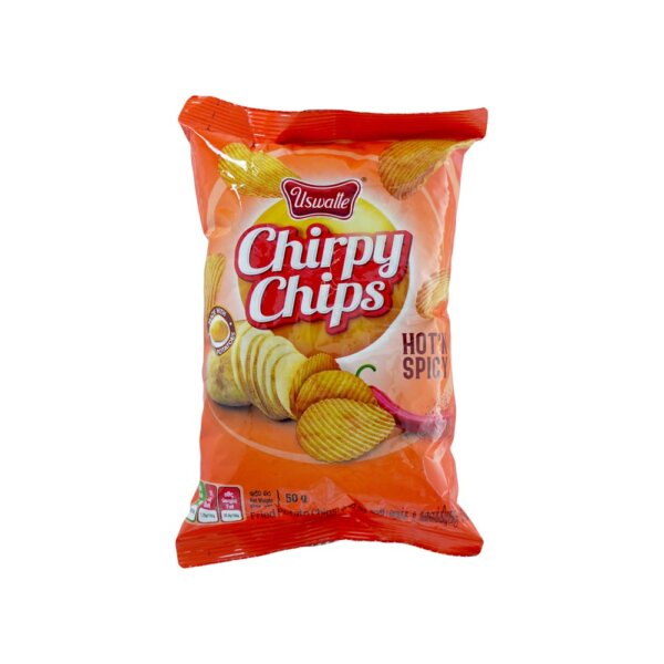 Uswatte Chirpy Chips Hot & Spicy 50g