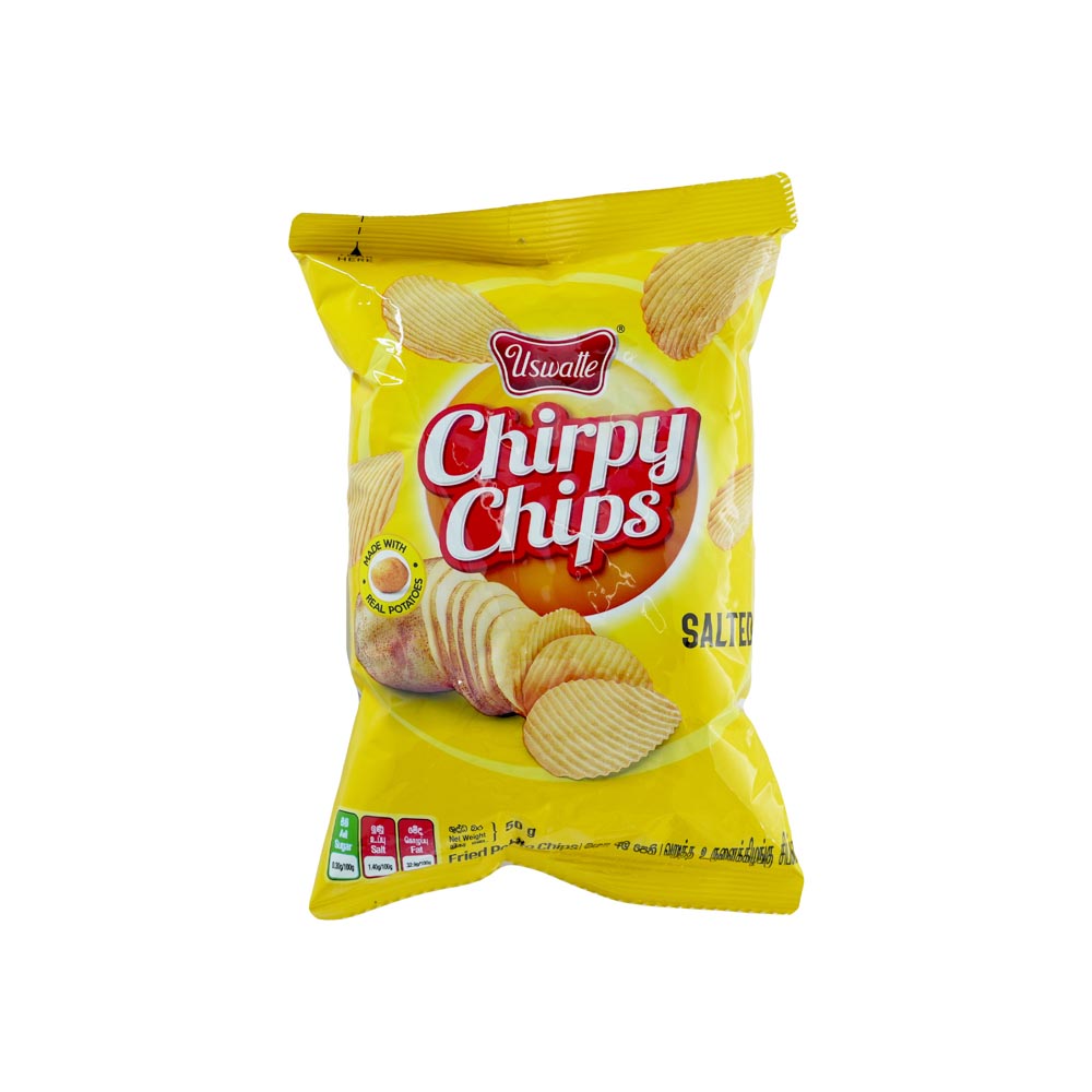 Uswatte Chirpy Chips Salted 50g Uswatte Chirpy Chips Salted 50g - Image 1