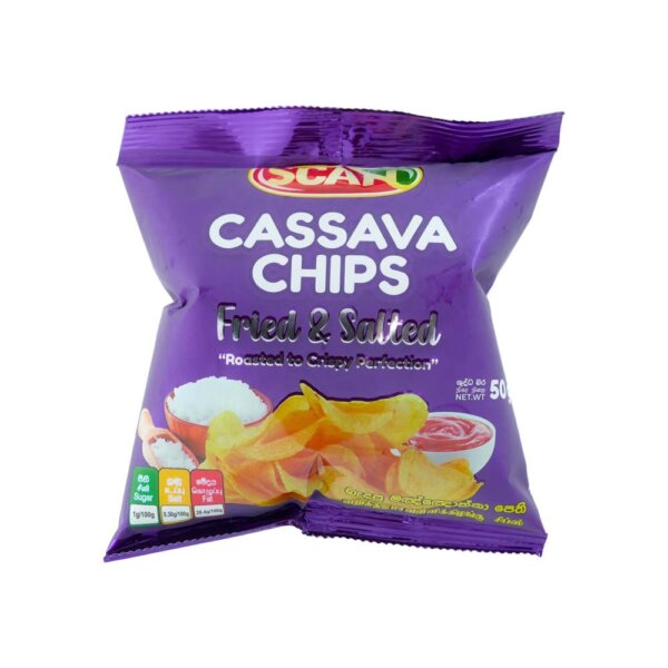 Scan Cassava Chips Fried & Salted 50g
