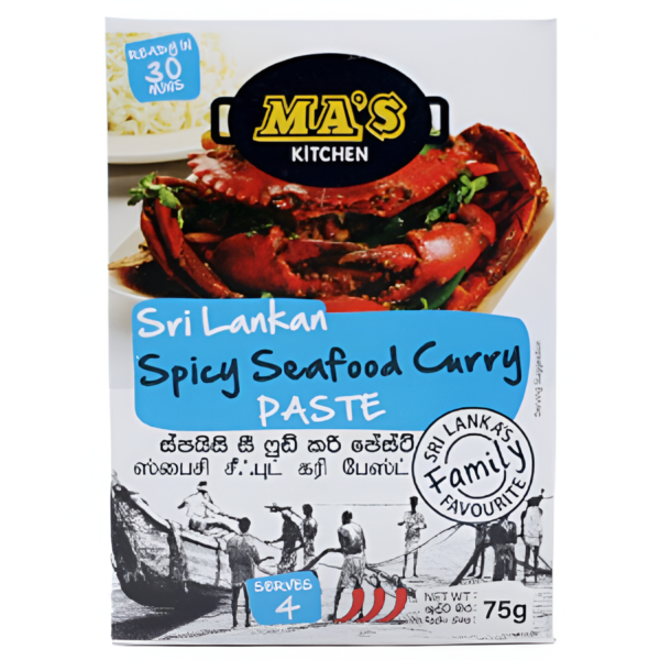 Ma's Sri Lankan Spicy Seafood Curry Paste 75g
