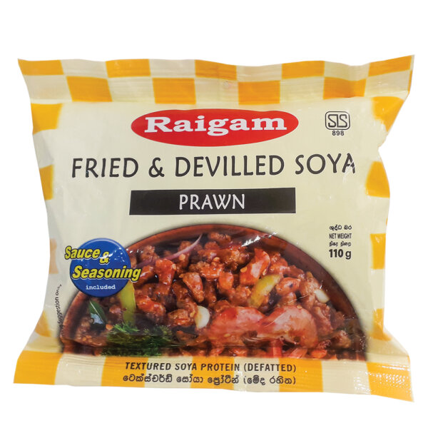 Raigam Soya Meat Fried And Devilled Prawn 110g