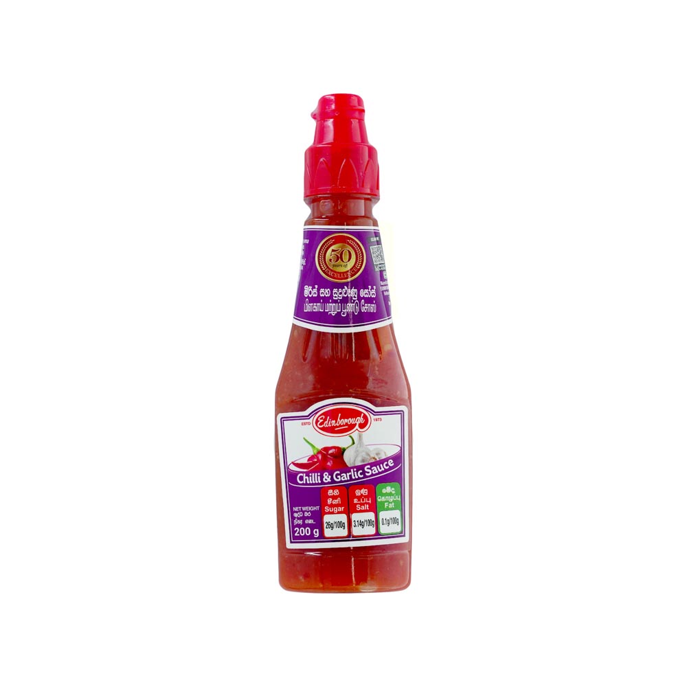 Edinborough Chilli & Garlic Sauce 200g