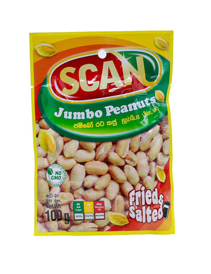 Scan Jumbo Peanuts 100g