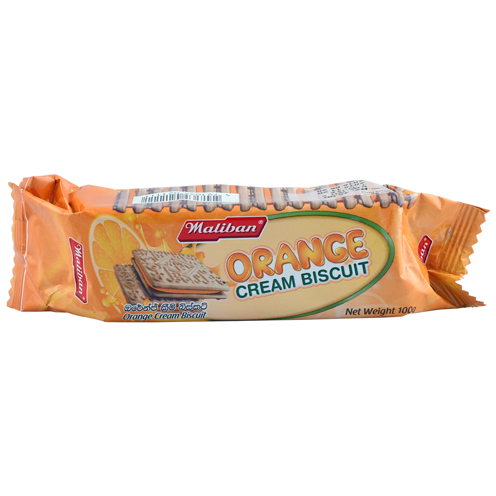 Maliban Orange Cream Biscuits 100g
