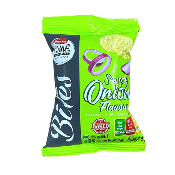 Munchee Kome Bites Savory Onion Flavour 15g