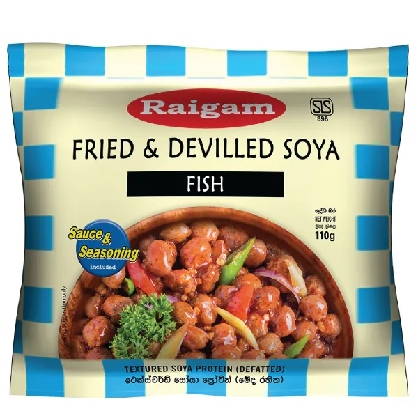 Raigam Soya Meat Fried And Devilled Fish 110g
