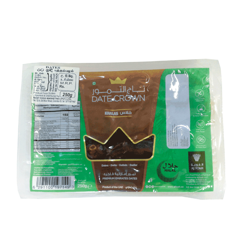 Date Crown Dates Khalas Thermo 250g