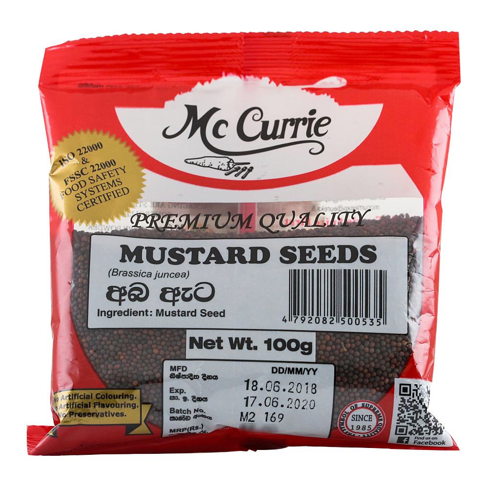 McCurrie Mustard Seeds 100g