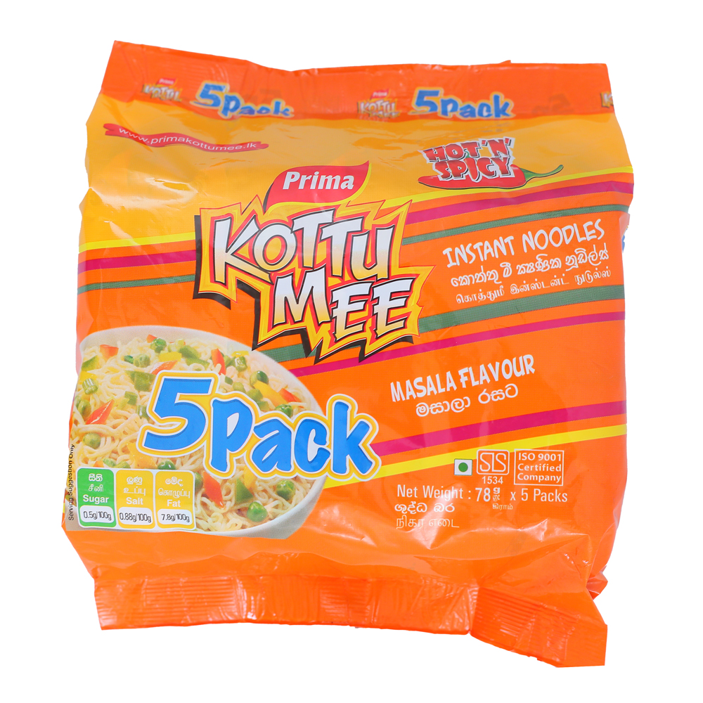 Prima Kottu Mee Masala 5 Pack 390g