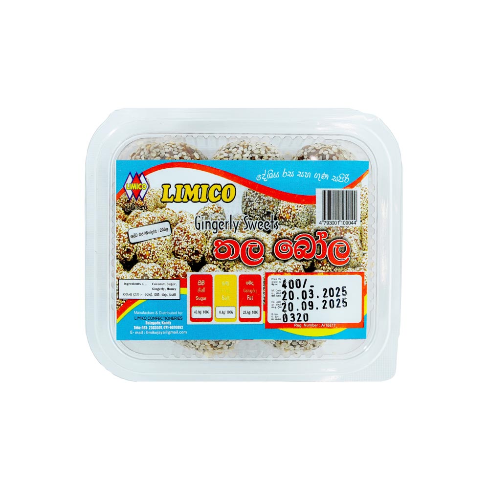 Limico Sweets Gingelly Balls (Thala Bola) 200g