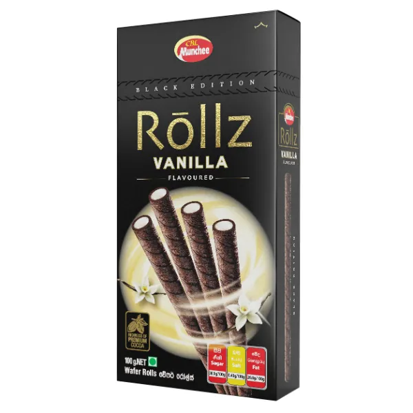 Munchee Rollz Vanilla 100g