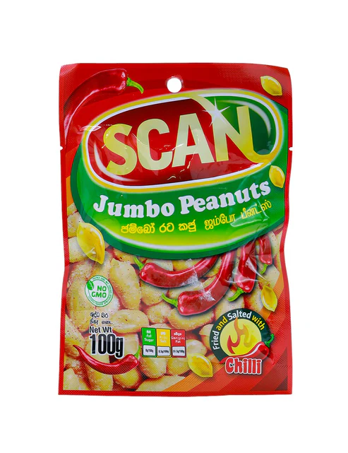 Scan Jumbo Peanuts Chilli 100g