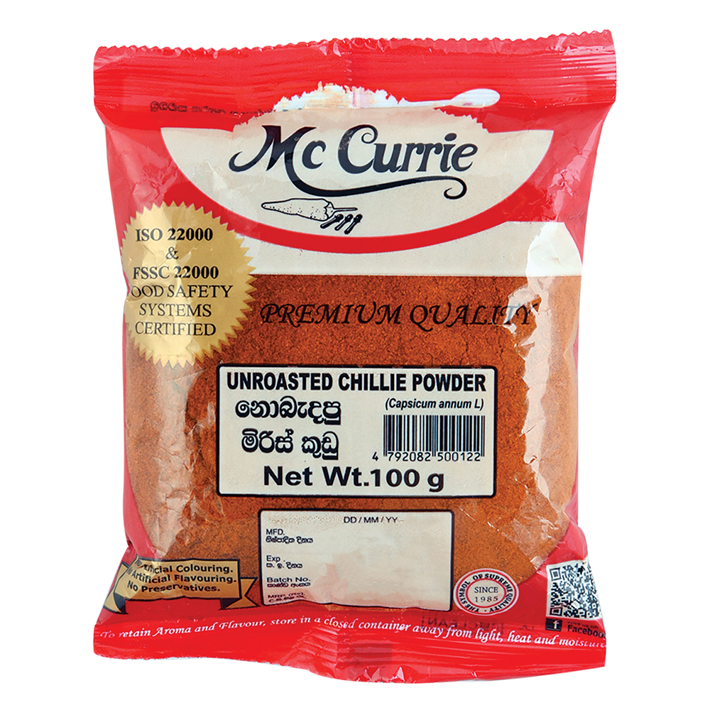 McCurrie Unroasted Chillie Powder 100g