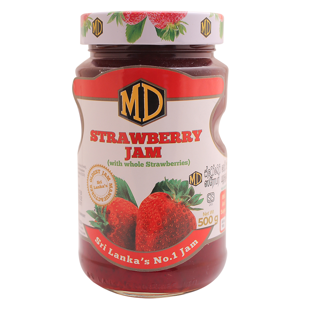 Md Jam Strawberry Whole Fruit 500g